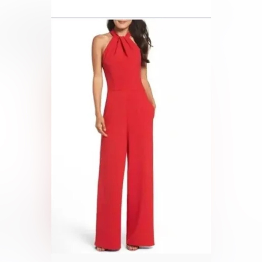 Julia Jordan Twist Tie Neck Romper